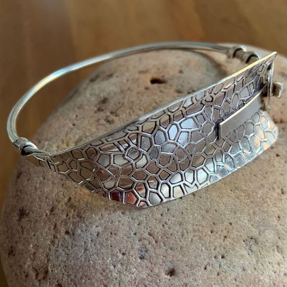 925 STERLING SILVER Artisan Made Bracelet - Picture 3 of 8